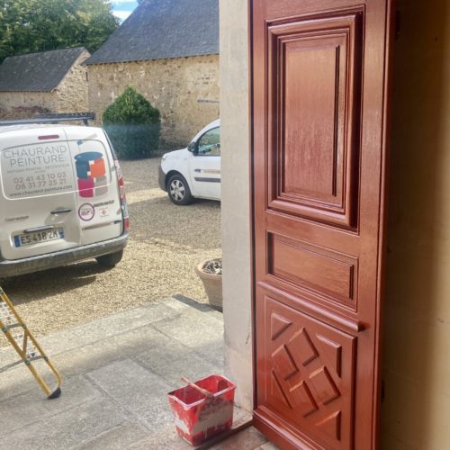 Porte Chastel rouge Chaurand Peinture